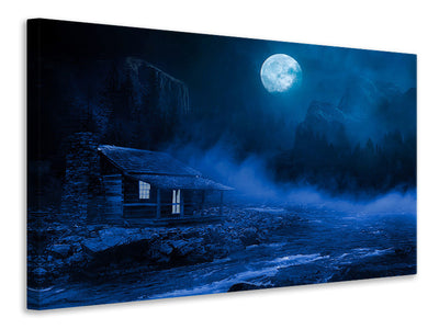 panoramic-canvas-print-at-night-in-the-woods