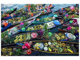 5-piece-canvas-print-banjarmasin-floating-market