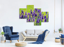 5-piece-canvas-print-beautiful-lavender