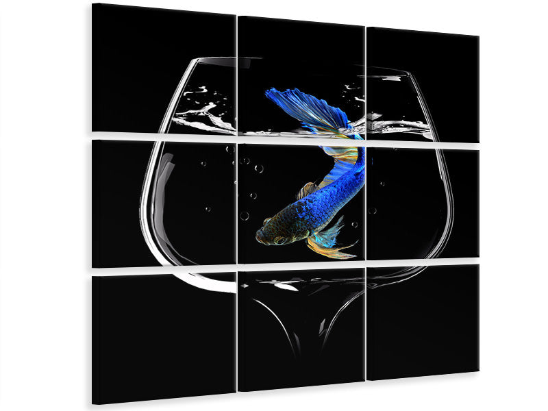 4-piece-canvas-print-betta-fish-dance