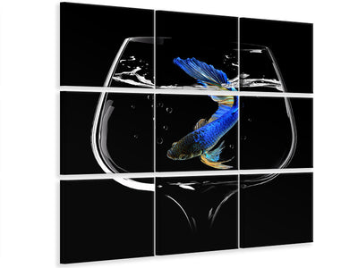 4-piece-canvas-print-betta-fish-dance