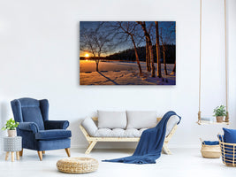 5-piece-canvas-print-birches-in-the-sunset
