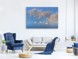 5-piece-canvas-print-blue-swan-lake