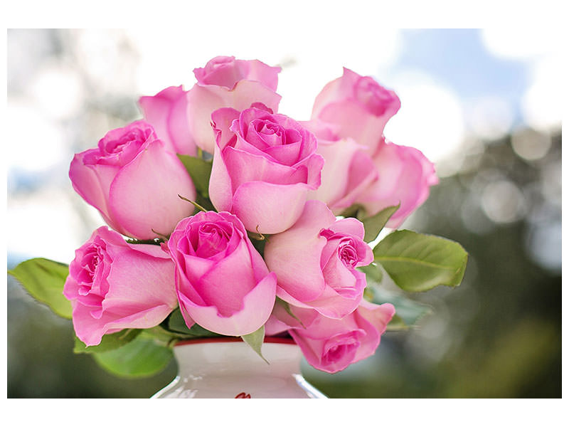 modern-4-piece-canvas-print-bouquet-of-roses-in-pink