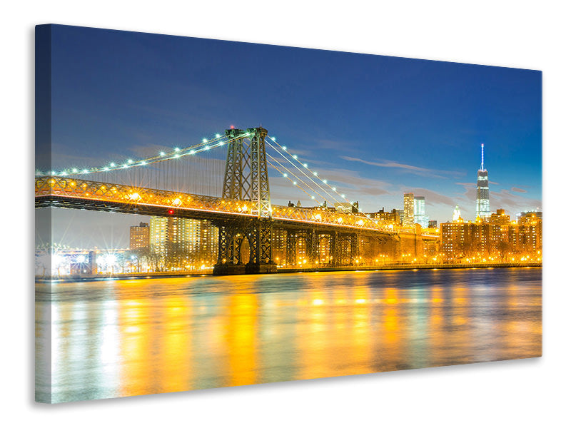 modern-4-piece-canvas-print-brooklyn-bridge-at-night