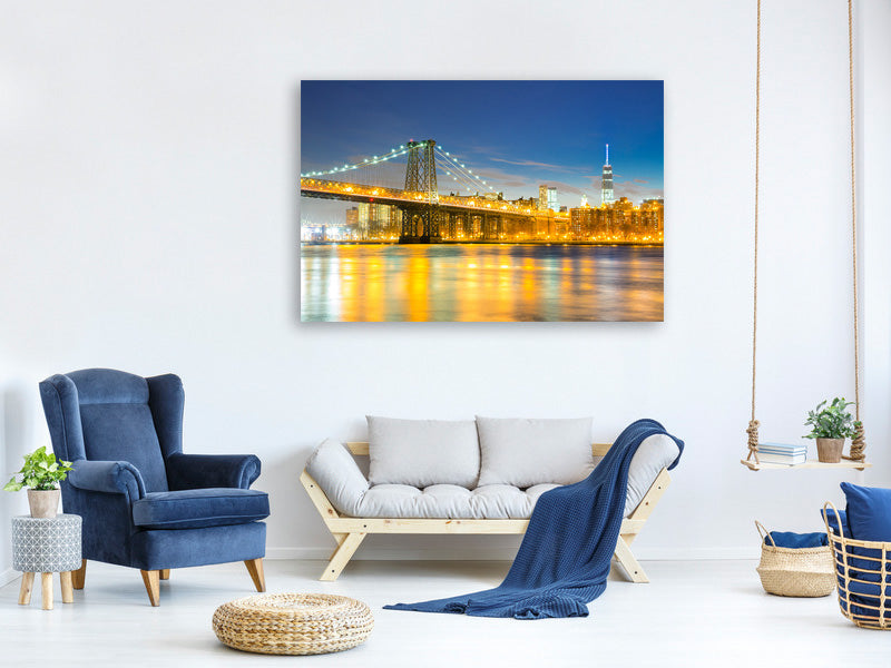 modern-4-piece-canvas-print-brooklyn-bridge-at-night