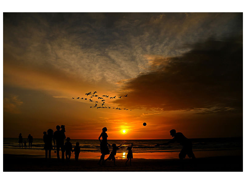 canvas-print-games-on-the-beach