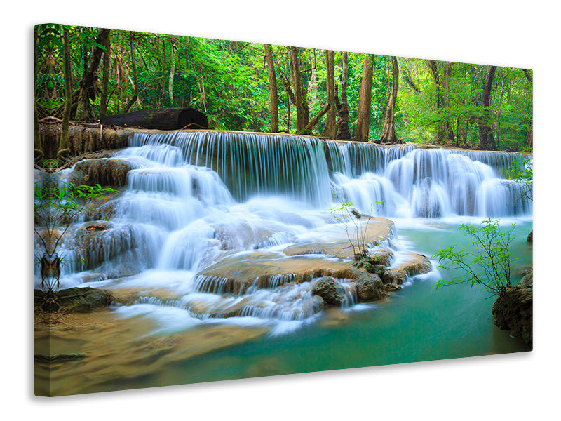 panoramic-3-piece-canvas-print-cascade-huay-mae-khamin
