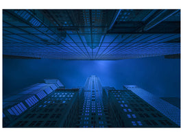 modern-4-piece-canvas-print-chrysler-in-blue