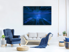 modern-3-piece-canvas-print-chrysler-in-blue
