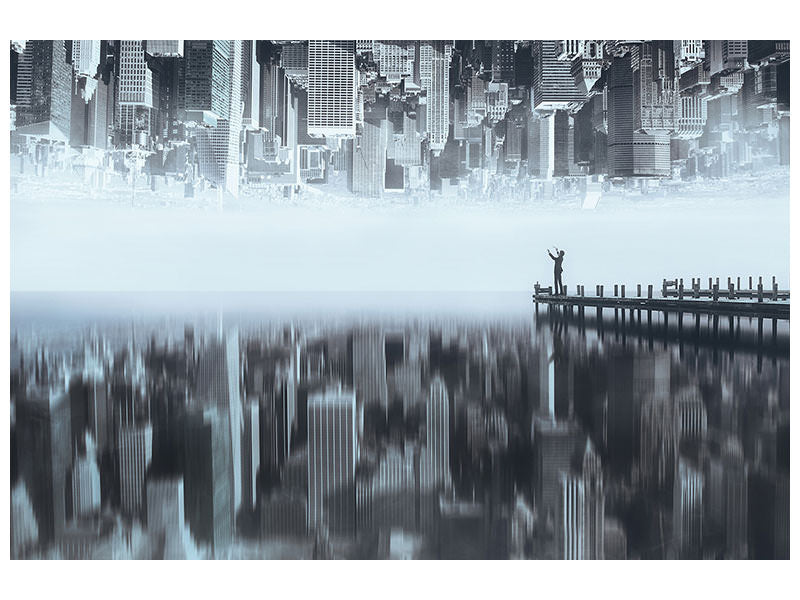 modern-4-piece-canvas-print-city-of-mirror