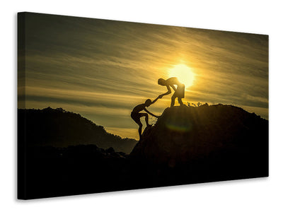 panoramic-canvas-print-climbing-in-the-mountains