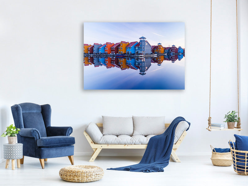 panoramic-3-piece-canvas-print-colored-homes