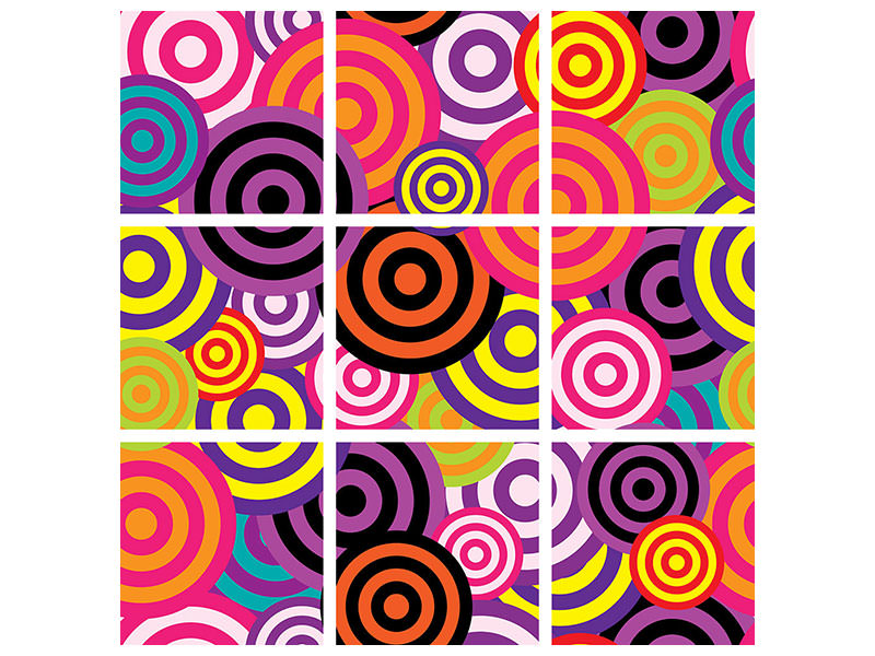 canvas-print-colorful-retro-circles