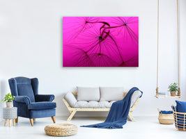 panoramic-3-piece-canvas-print-dandelion-in-pink