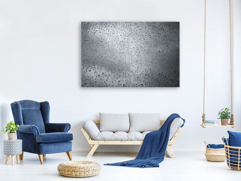 panoramic-3-piece-canvas-print-dark-raindrops-on-the-wall