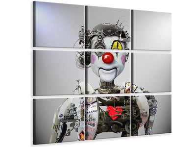 4-piece-canvas-print-electronic-clown