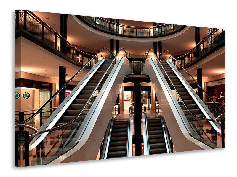 modern-3-piece-canvas-print-escalator-in-shopping-mall