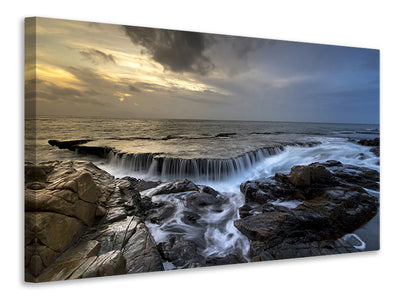 4-piece-canvas-print-evening-mood-at-the-sea