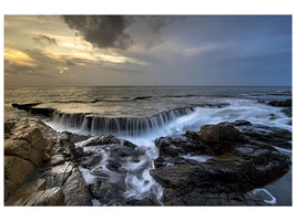 panoramic-canvas-print-evening-mood-at-the-sea