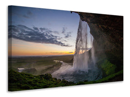 modern-3-piece-canvas-print-evening-mood-at-the-waterfall