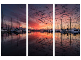 5-piece-canvas-print-evening-mood-in-the-harbor