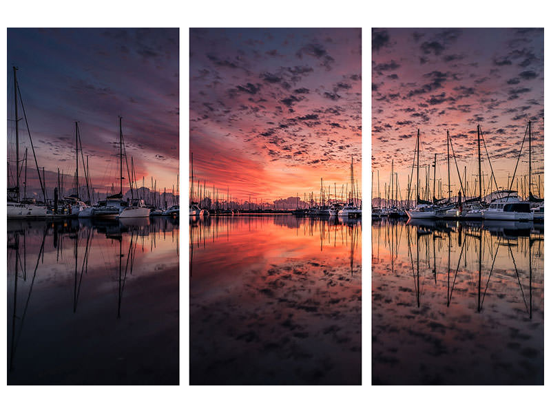 5-piece-canvas-print-evening-mood-in-the-harbor