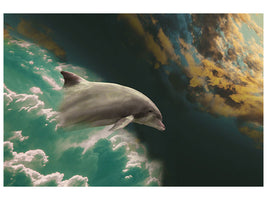 panoramic-canvas-print-fascination-dolphin