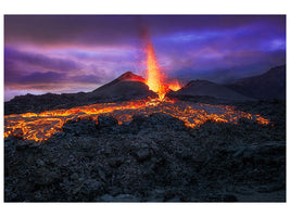 4-piece-canvas-print-fire-at-blue-hour