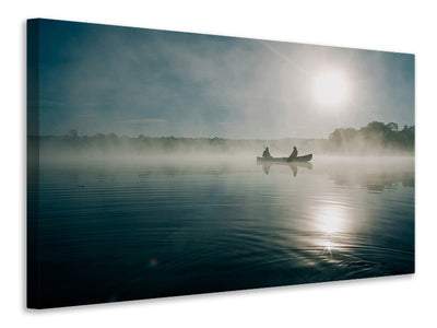 panoramic-3-piece-canvas-print-fisherman-in-the-sunrise