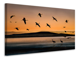 4-piece-canvas-print-fly-in-at-sunset