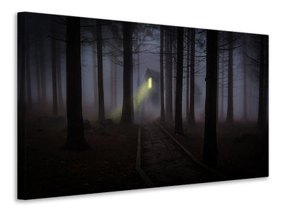 modern-4-piece-canvas-print-fog-in-the-forest