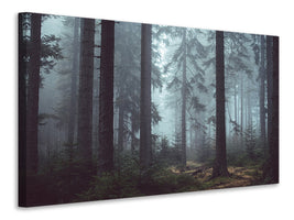 4-piece-canvas-print-forest-in-the-fog