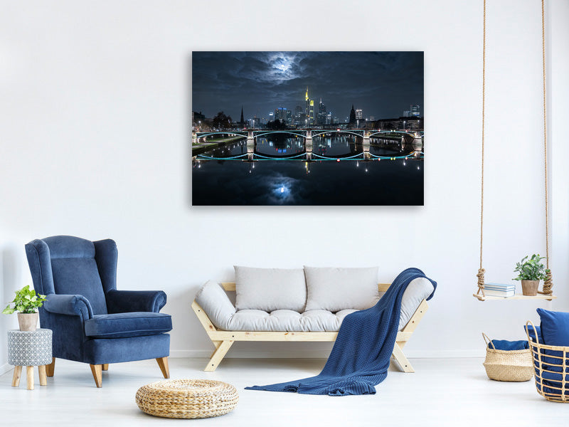 modern-4-piece-canvas-print-frankfurt-at-full-moon