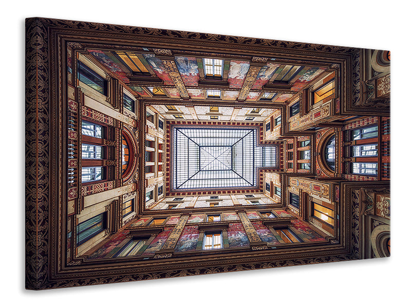 panoramic-3-piece-canvas-print-galleria-sciarra-rome