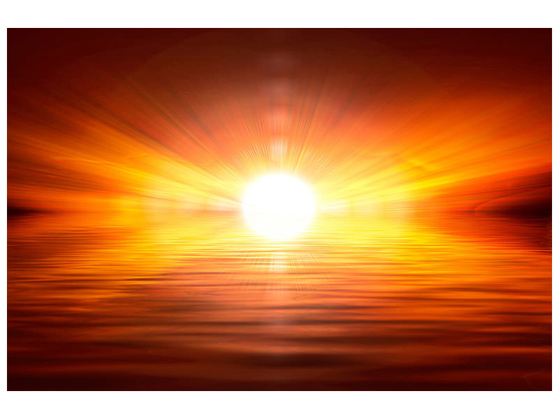 modern-4-piece-canvas-print-glowing-sunset