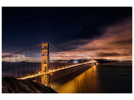4-piece-canvas-print-golden-gate-to-stars
