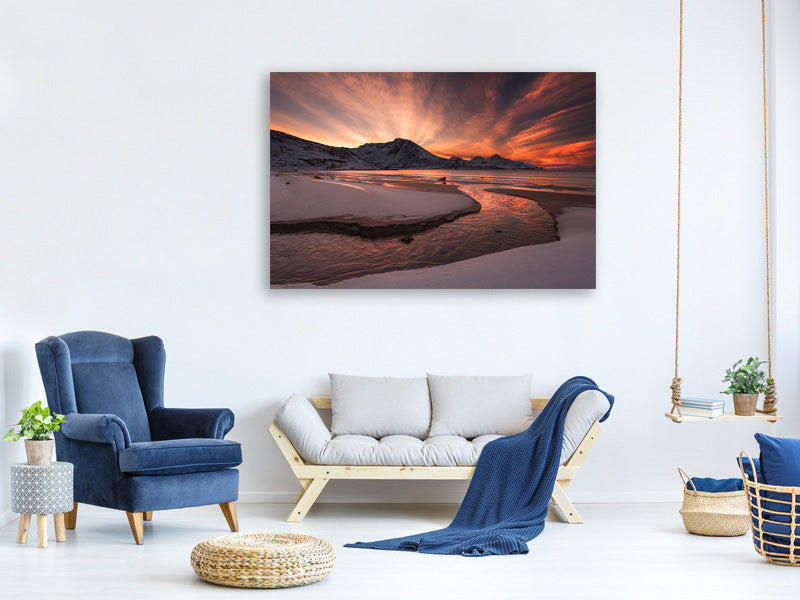 modern-4-piece-canvas-print-golden-sunset