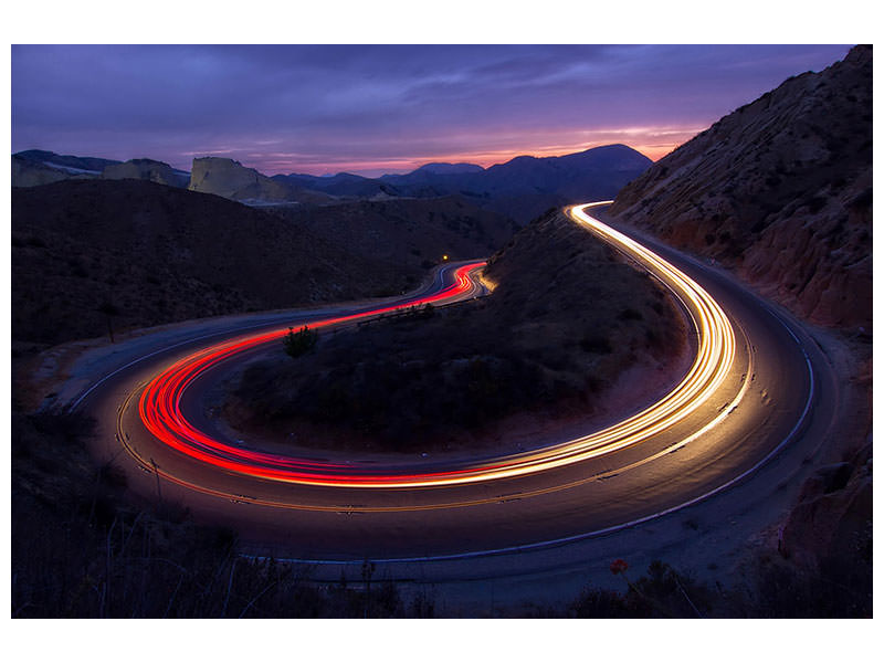 modern-4-piece-canvas-print-headlights-and-brake-lights