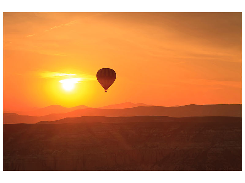 modern-4-piece-canvas-print-hot-air-balloon-at-sunset