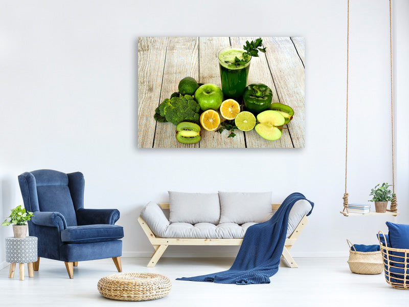 4-piece-canvas-print-ingredients-green-smoothie