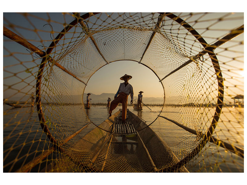 panoramic-3-piece-canvas-print-inle-fisherman