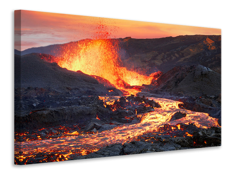 4-piece-canvas-print-la-fournaise-volcano