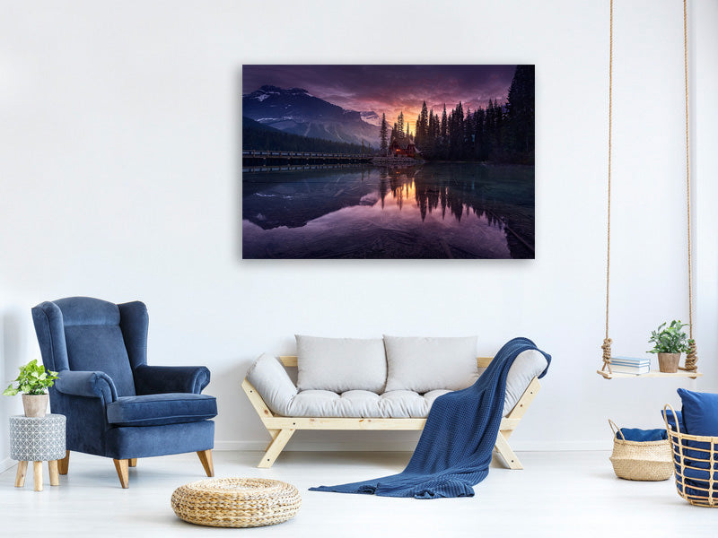 modern-3-piece-canvas-print-lake-house-sunrise