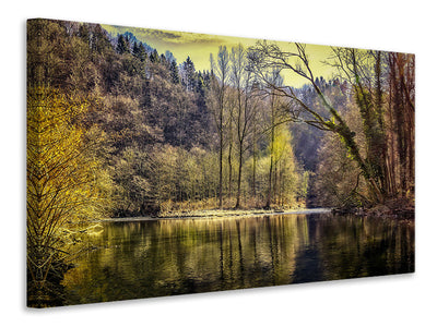 5-piece-canvas-print-lake-in-the-forest
