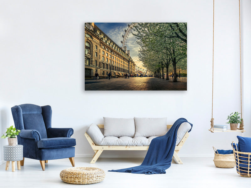 panoramic-3-piece-canvas-print-last-daylights-at-the-london-eye
