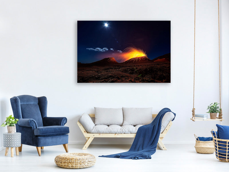 modern-4-piece-canvas-print-lava-flow-with-the-moon