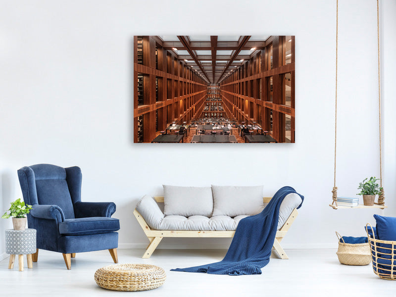 modern-4-piece-canvas-print-library-in-berlin
