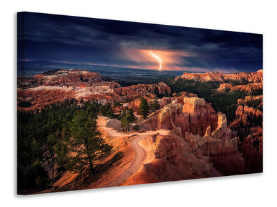 4-piece-canvas-print-lightning-over-bryce-canyon