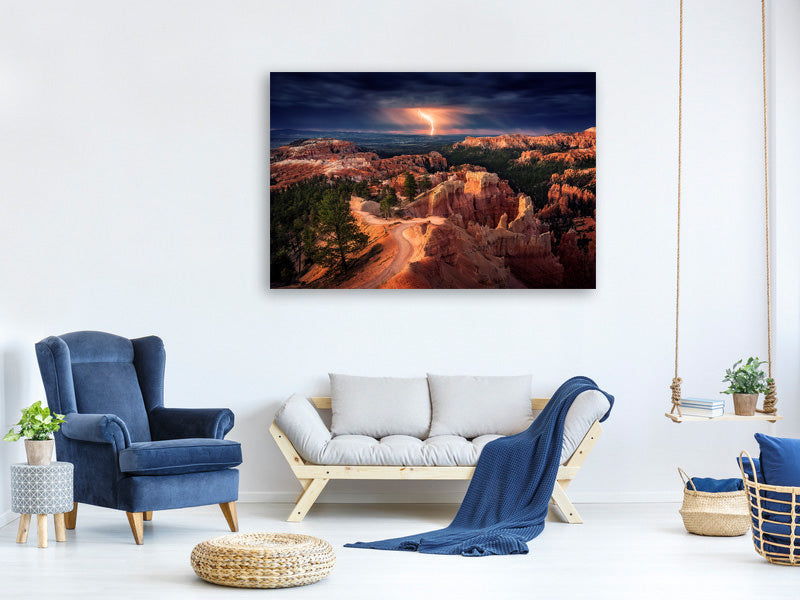 3-piece-canvas-print-lightning-over-bryce-canyon